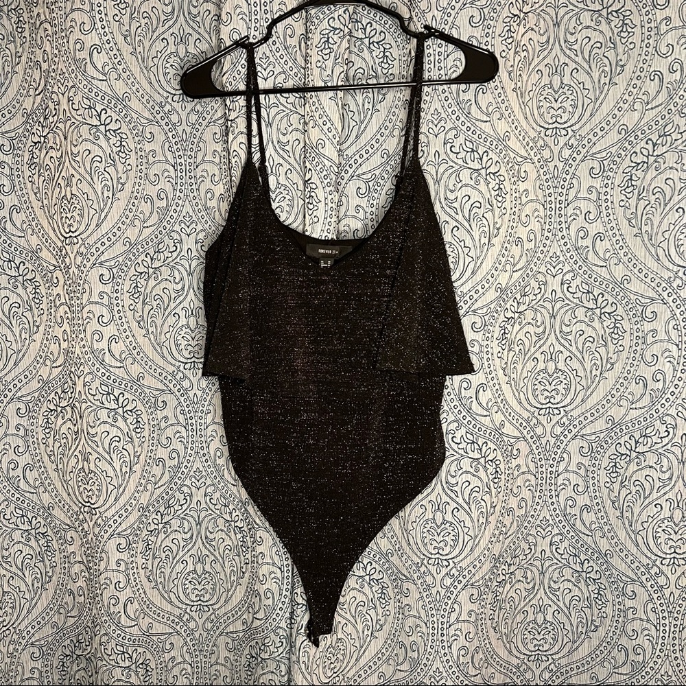 ⚫️Black Shimmer bodysuit -NEW⚫️